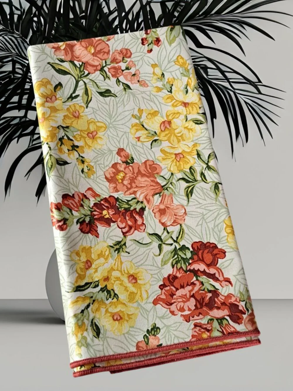 New Longaberger Snapdragon Cloth Napkins Floral Set Of 2 May Series 17x17 Fabric